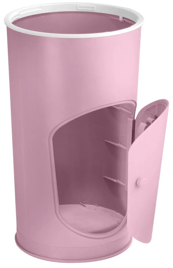 Ružový plastový odpadkový kôš na plienky 25 l Whale – Kindsgut