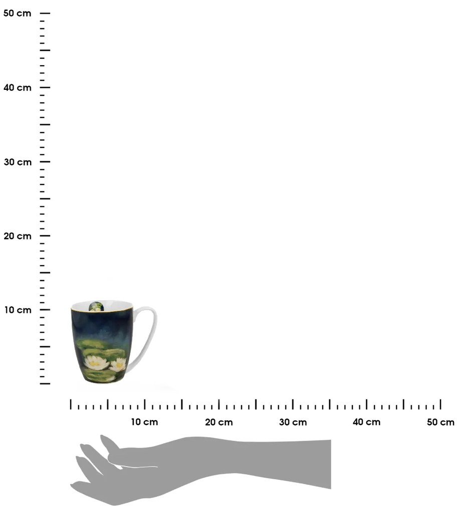 Porcelánový hrnček Monet Nenufars 360 ml