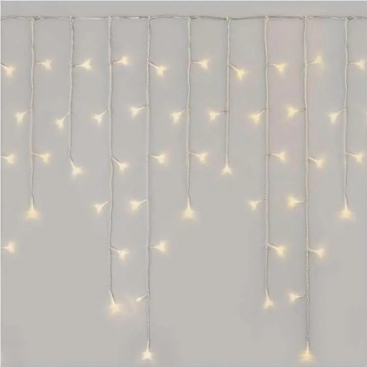 LED Vianočná vonkajšia reťaz 300xLED/8 módov 10m IP44 teplá biela + diaľkové ovládanie