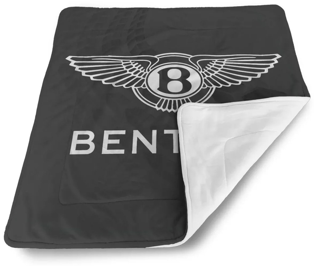 Sablio Deka pre bábätko Logo Bentley Čierny - 90x120 cm