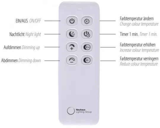 Paul Neuhaus 319-18 - LED Stmievateľná stojacia lampa HULA LED/21,5W/230V + DO
