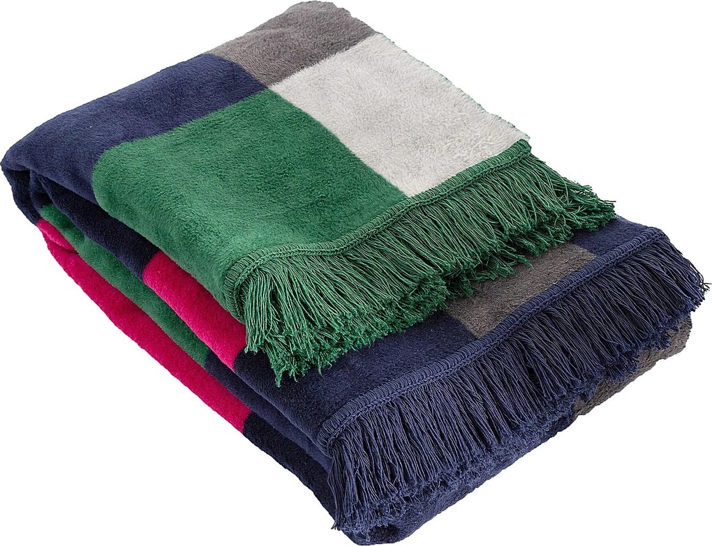 Deka Cosy Home 150x200cm Leaf&Fuchsia