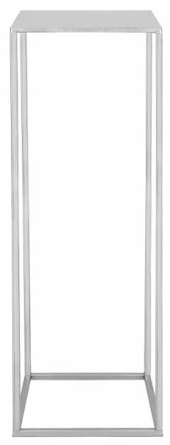 SPRINGOS Kovový stojan na kvety 100 cm, strieborný SPRINGOS LOFT