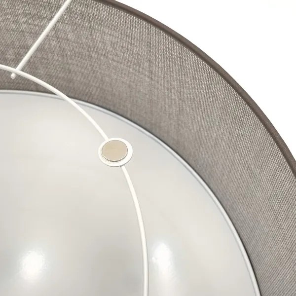 Stropné svietidlo SIRJA 1xE27/15W/230V pr. 35 cm hnedé