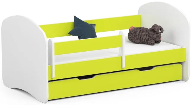 Detská posteľ SMILE 70x140 cm, limetková