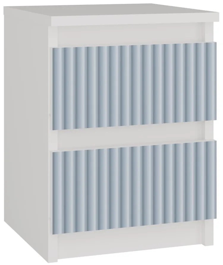 Detský nočný stolík MALWA M2 ARTESO bielo-modrý