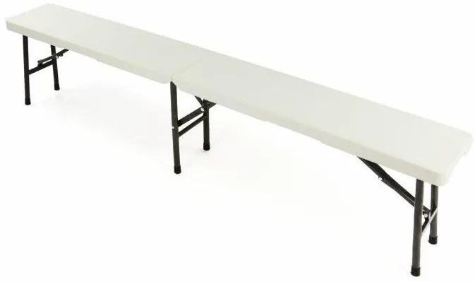 Garthen 341 Skladací záhradný stôl 183 cm + 2 lavice