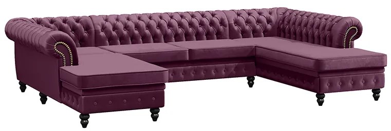 PROXIMA.store - Luxusná sedačka CHESTERFIELD LONG U FARBA NÔH: biela, DRUH LÁTKY: TORRE - 4, FARBA OZDOBNÝCH ŠPENDLÍKOV: chróm