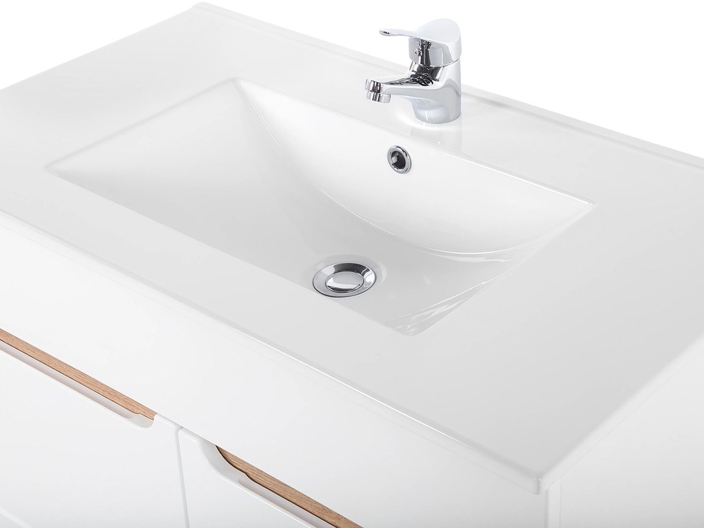 Keramické umývadlo LAVA WHITE 60 cm - biele