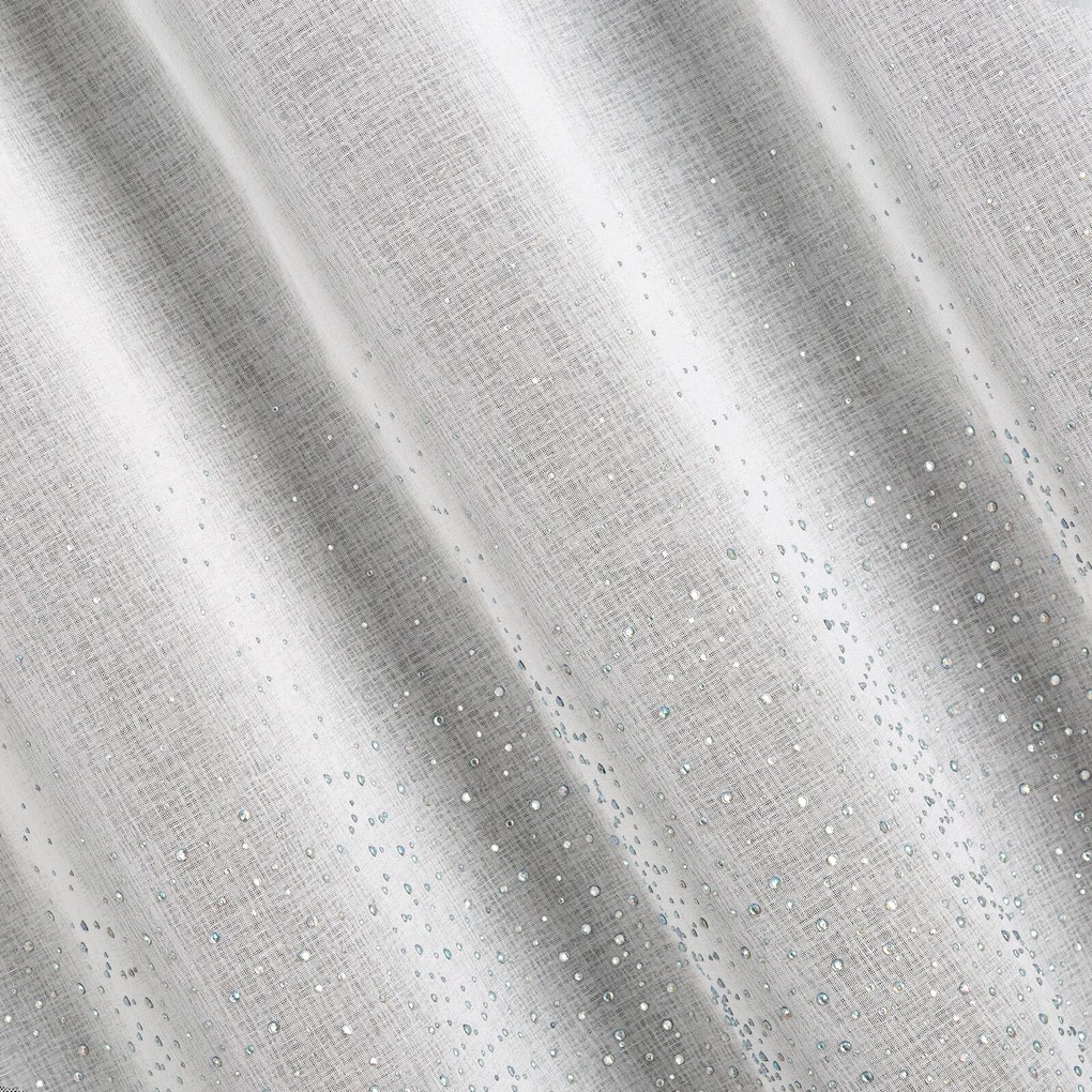 ZÁCLONA NA KRÚŽKOCH MOLLY 350 X 150 CM BIELA