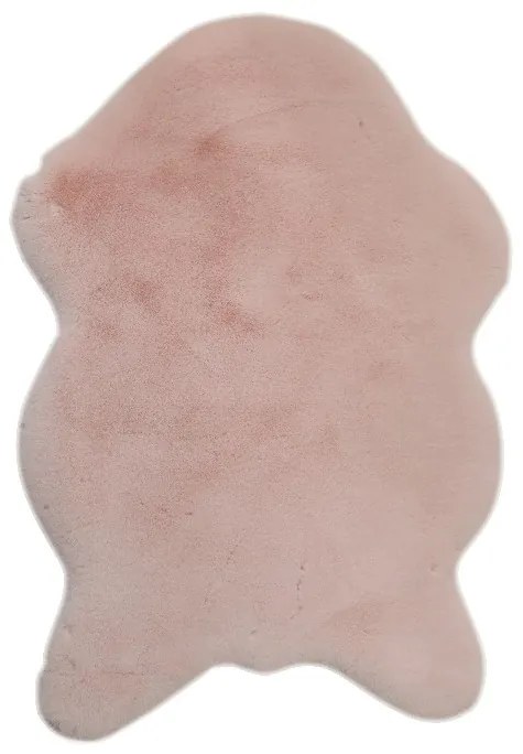 Umelá kožušina Rabit Typ 5 60x90 cm - ružová