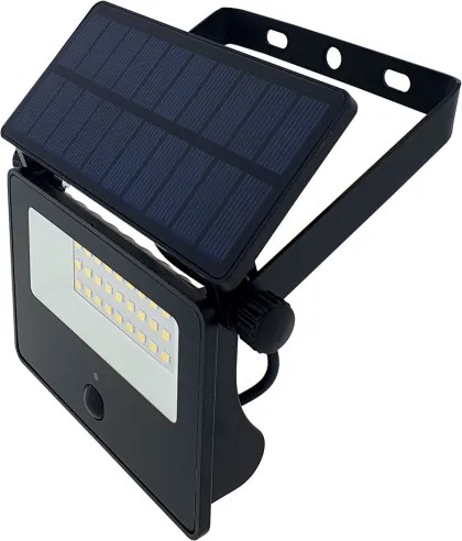 LED solárny vonkajší reflektor so senzorom LED/5W/3,7V 4200K IP44