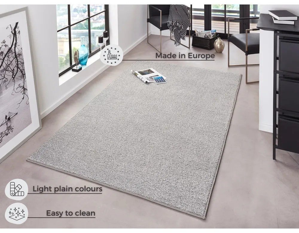 Svetlosivý koberec Hanse Home Pure, 80 x 150 cm