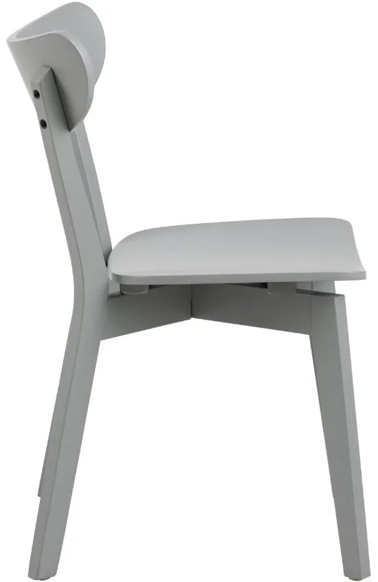 Jídelní židle Roxby z kaučukového dřeva šedá