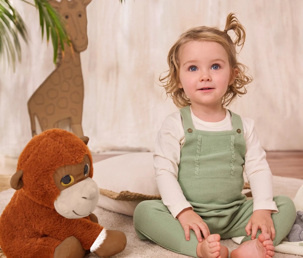 Detská mäkká pletená deka, 90 x 90 cm