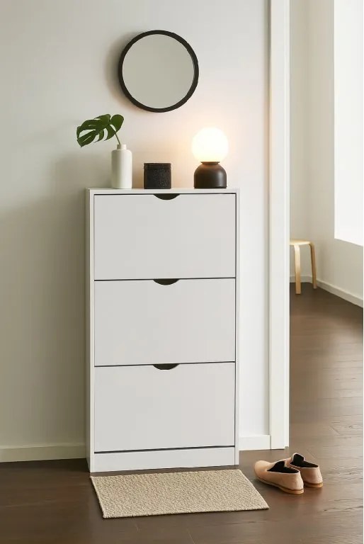 Noela Botník s 3 priehradkami biely LUNARO