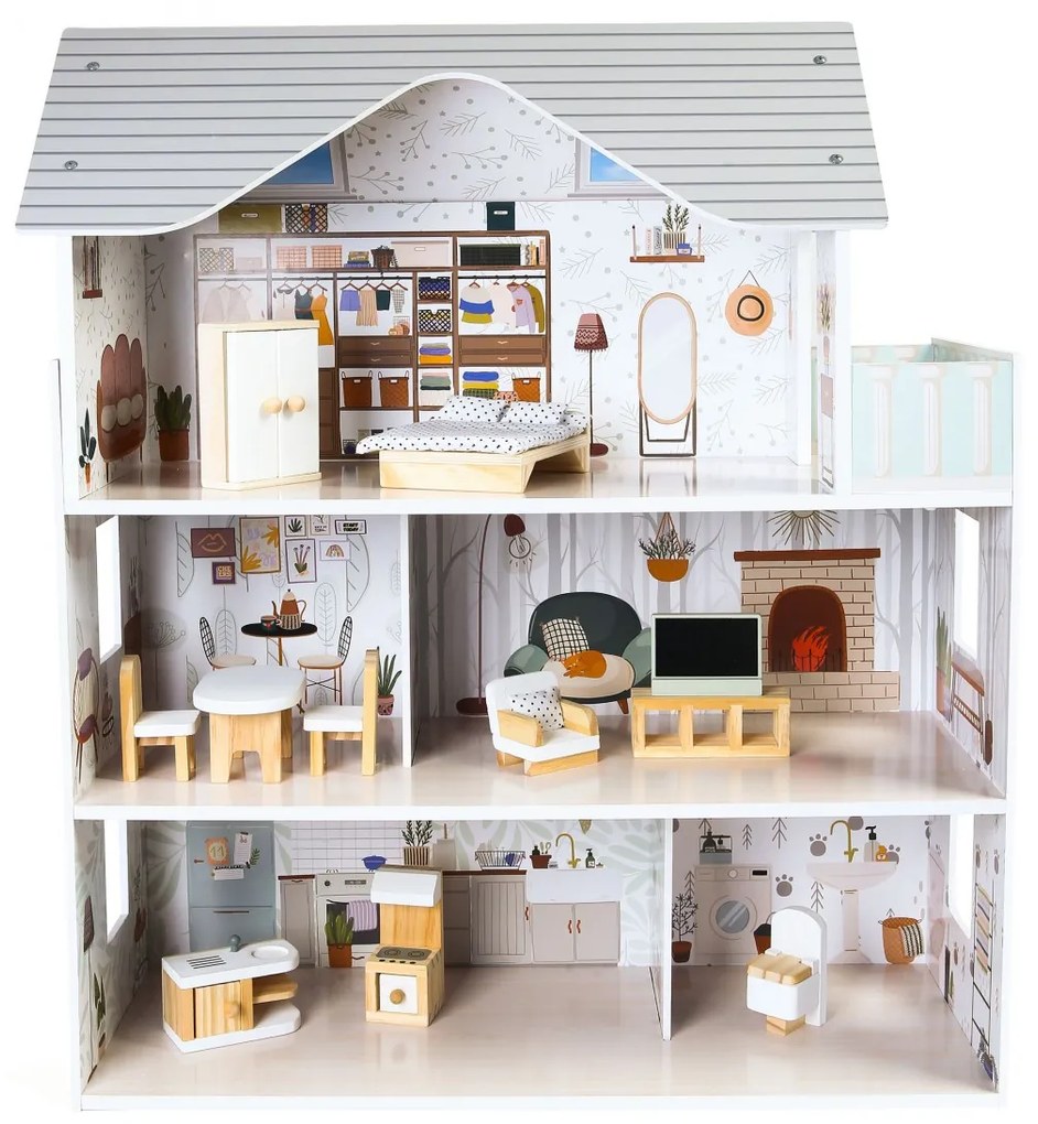 Domček pre bábiky s nábytkom Residence Emma Ecotoys