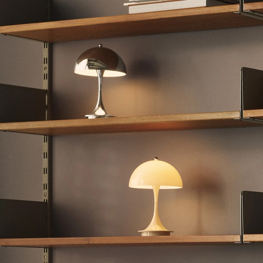 Louis Poulsen Prenosná lampa Panthella 160 V3 Chrome