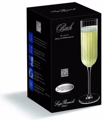 Luigi Bormioli BACH Champagne poháre na sekt 210 ml, 4 ks