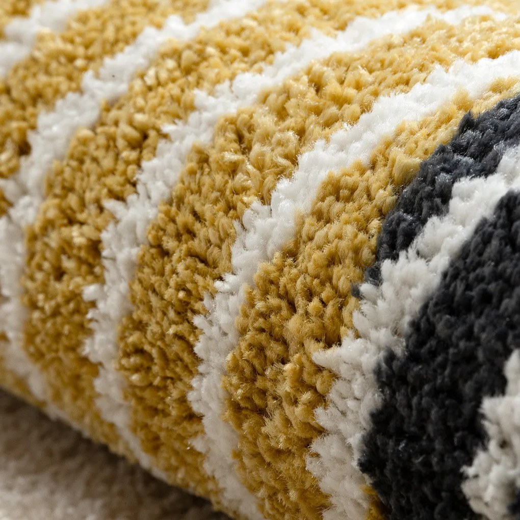 Dywany Łuszczów, Kusový koberec Fusion 0240 cream/yellow, 200x290, viacfarebná, kancelária