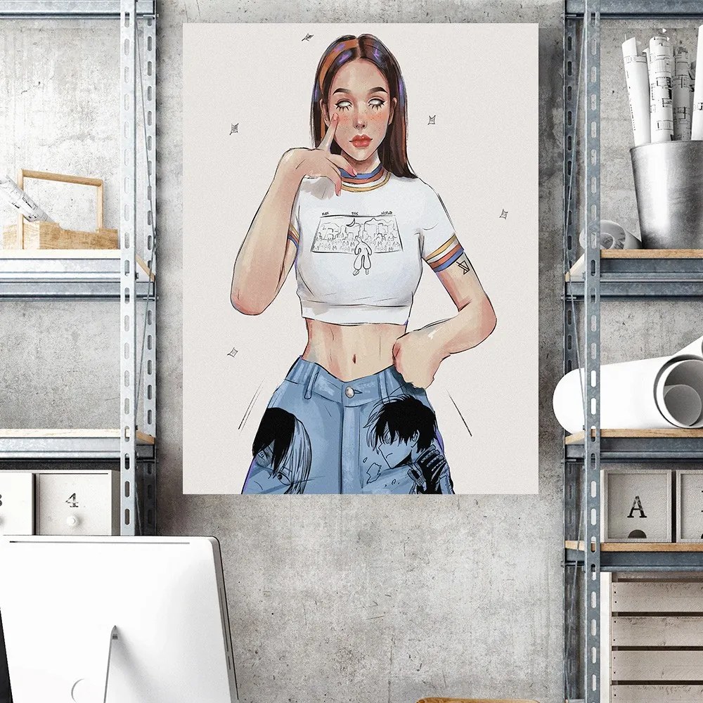 Gario Obraz na plátne Dievča v džínsoch - Vivian Lihonde Rozmery: 30 x 30 cm