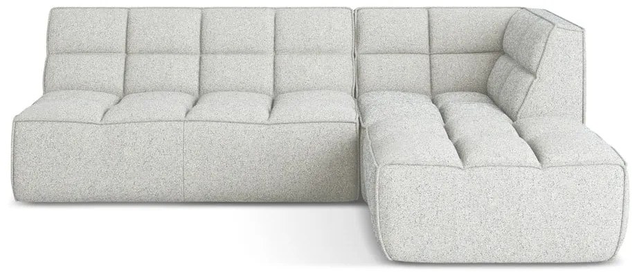 Krémovobiela modulárna rohová pohovka (variabilná) Kalai – Makamii