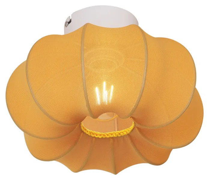 Japandi stropné svietidlo zlaté 27cm - Plu Asyesha