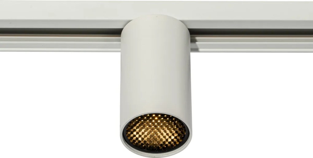 Moderný biely reflektor pre 1-fázový koľajnicový systém GU10 35 mm - Iconic Ruby Honey