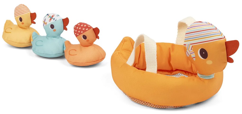 Lilliputiens - plávajúca hračka - mama kačka a kačičky