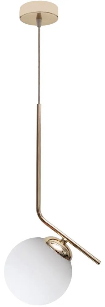 Luster na lanku FIRA 1xE27/60W/230V zlatá