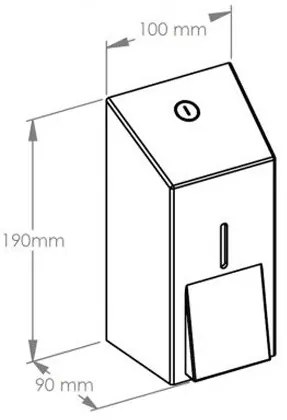 Dávkovač tekutého mydla MERIDA 400 ml, čierny