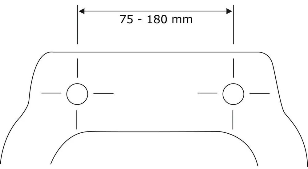 Biele WC sedadlo s jednoduchým zatváraním Wenko Habos, 46 × 36 cm