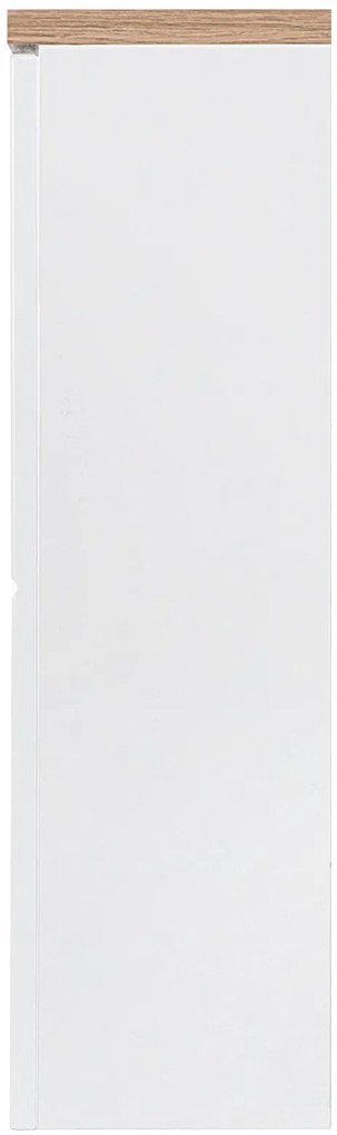 Kúpeľňová závesná skrinka BALI biela - nízka vrchný