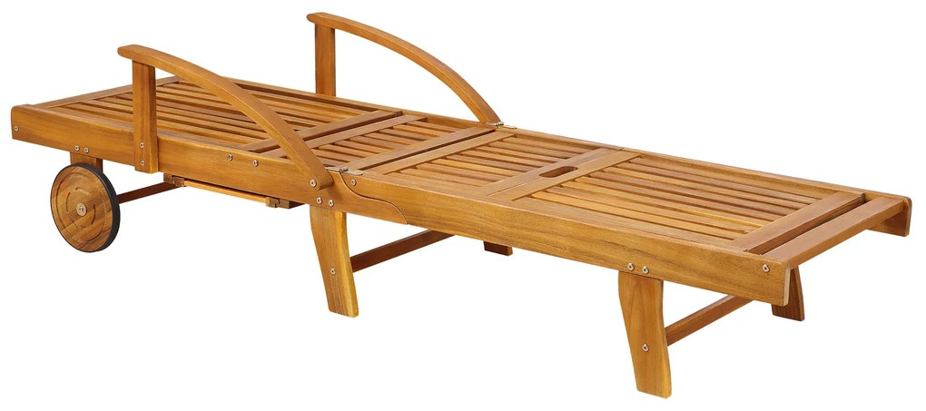 Záhradné lehátko TAMI SUN, 195,5x69x85cm, prírodná hnedá Jurhan