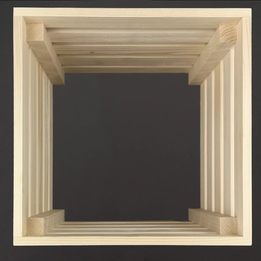 AMADEA Drevený obal s kvetináčom, 27x27x20cm Český výrobok