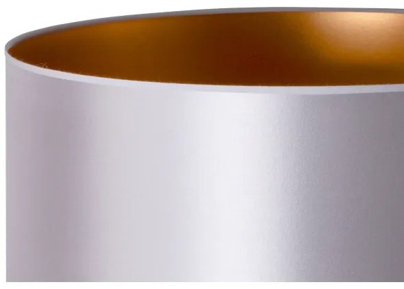 Duolla - Stolná lampa CANNES 1xE14/15W/230V pr. 20 cm strieborná/medená/biela