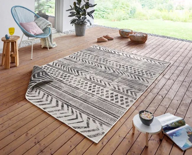 Obojstranný koberec Hanse Home Twin Supreme Biri čierny / krémový