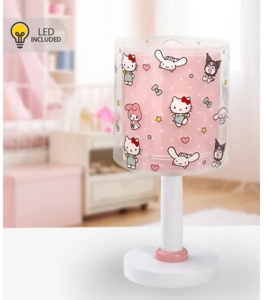Dalber 41251 - LED detská lampička HELLO KITTY&FRIENDS 1xG4/4W/230V ružová