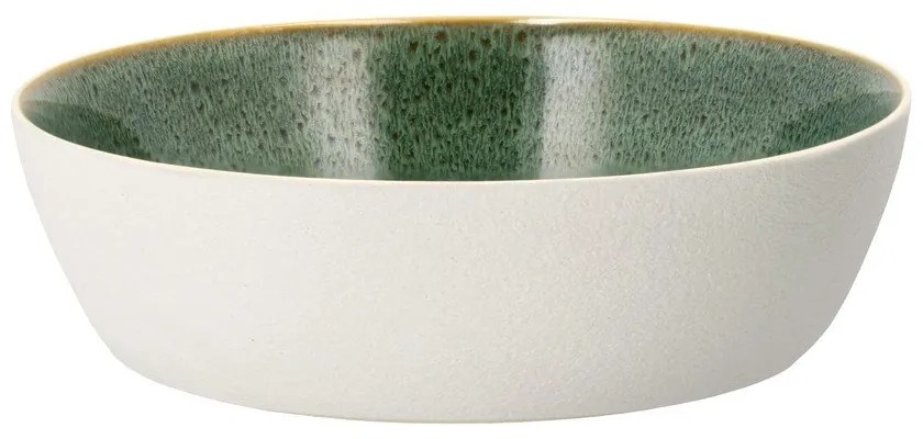 Biela/zelená miska z kameniny 850 ml Gastro White/Green – Bitz