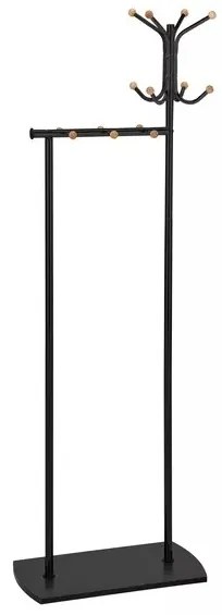 Volně stojící věšák Simon buk/černý