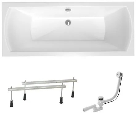 Obdĺžniková vaňa Laguna Cube Way Plus 160x70 cm akrylát ľavá aj pravá SIKOCUB1600AN