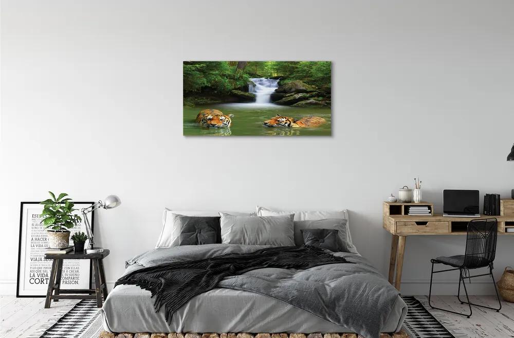 Obraz na plátne vodopád tigre 120x60 cm