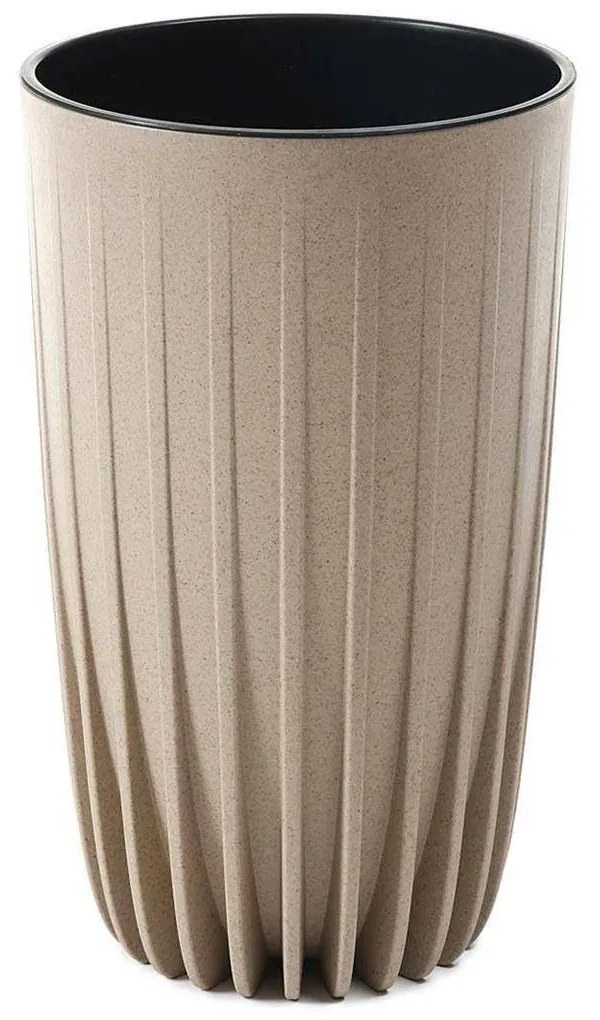 Kvetináč PÁSIKAVÝ ECO III 25 cm latte