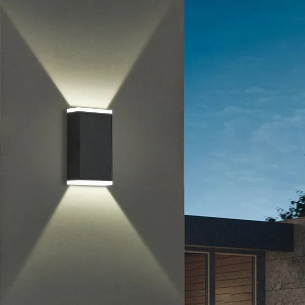 Brilagi - LED solárne nástenné svietidlo SUN GUARD LED/2W/3,7V 2000 mAh IP45