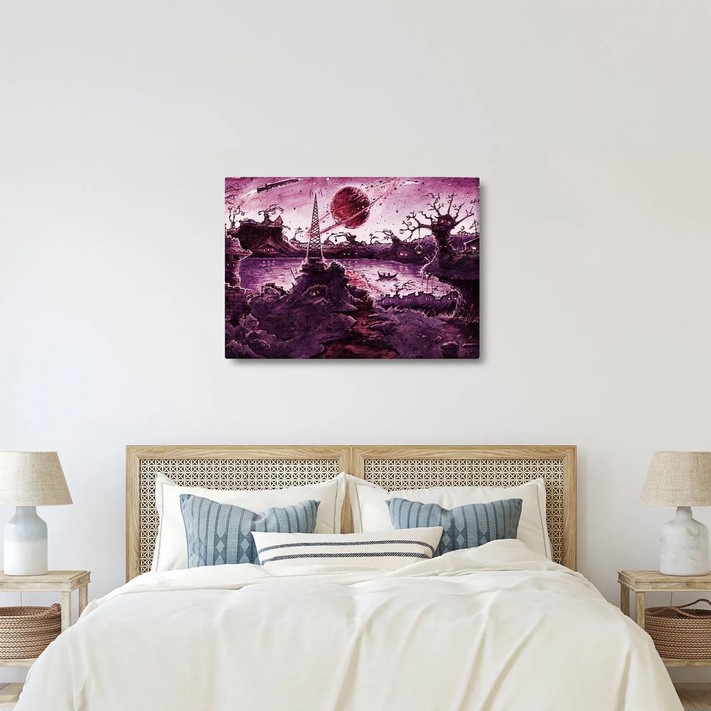 Obraz - Očarovaná dedina (70x50 cm)