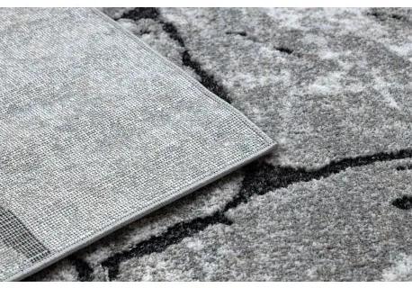 Moderný koberec COZY 8985 Brick Dlažba tehla, kameň - Štrukturálny, dve vrstvy rúna sivá Veľkosť: 280x370 cm