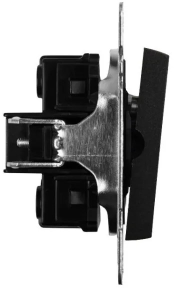 Elhard Vypínač č.6So, schodiskový s LED indikátorom, čierny YK1386B