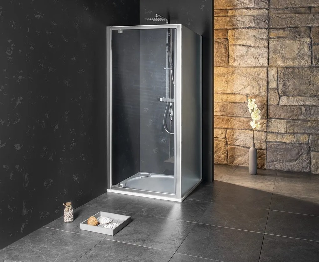 Gelco Gelco, SIGMA SIMPLY sprchové dvere otočné 880-920 mm, sklo Brick, GS3899