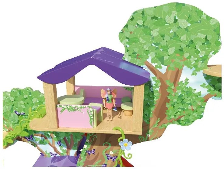 Playtive Drevený zvierací svet (strom pre lesné víly) (100380938)