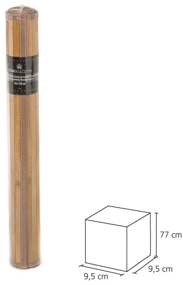 Bambusový behúň v hnedo-horčicovej farbe 75x175 cm – Casa Selección